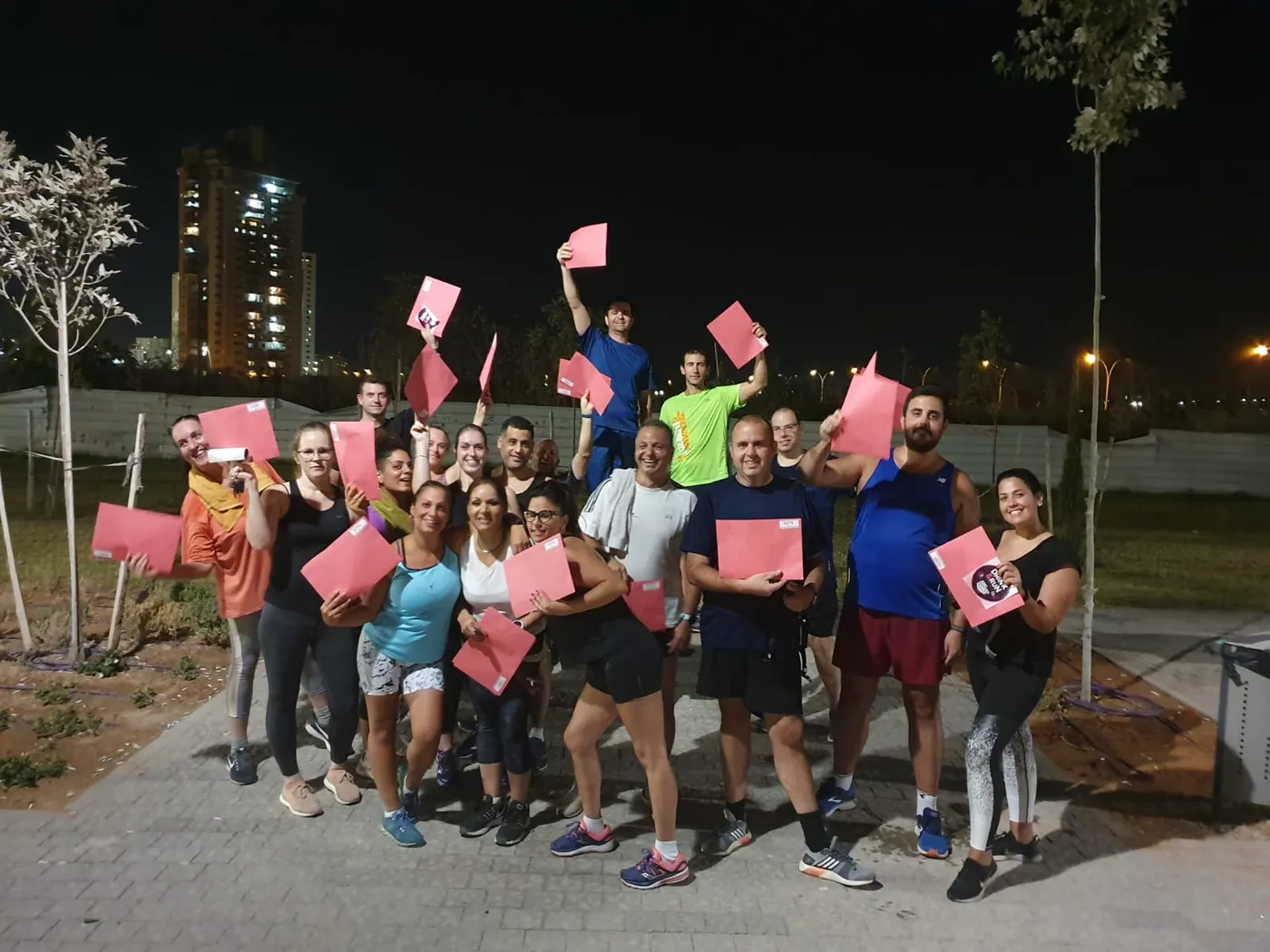 מתאמני DANI RUN חוגגים יחד