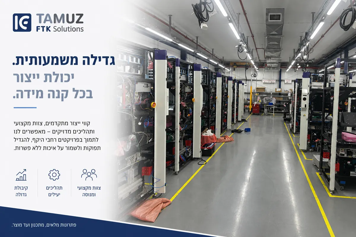פוסט: יכולת ייצור בכל קנה מידה